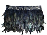 CHANELLE - CUSTOM ORDER - Adult Kākahu (Korowai) - Black & Gold Half Length - Large