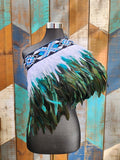 #A15 Kākahu ( Korowai ) Teal  Quarter Length