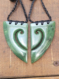 # 8 Koru Heart Breastplate Pair (70mm)