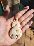 #W3 Pikorua (Twist) Whale Bone 70mm