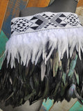#A1 Black & White ( Korowai ) Quarter Length (Small to Large)
