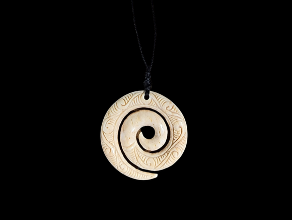 Koru Whale Bone Carving