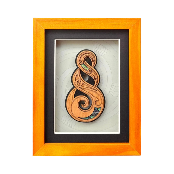 Small  Framed Pikorua (Twist)