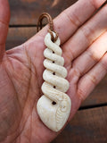 #W1 Pikorua (Twist) Whale Bone 80mm