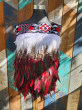 #A6 Maroon and Brown Kākahu ( Korowai ) - Half Length - (Small to Large)