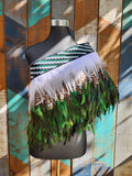 #A7 Green Kākahu ( Korowai ) - Quarter Length