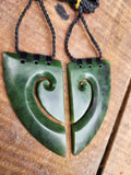 # 8 Koru Heart Breastplate Pair (80mm)