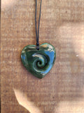 #B31 Manawa Koru Heart Pendant (50mm)
