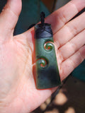 #A54 Toki with double Koru (70mm)