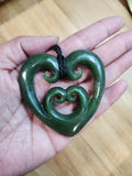 #2B Heart with Koru (60mm)