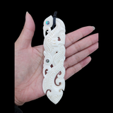 #2A Bone Carving Manaia