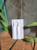 Roimata Clay Earrings White 6cm