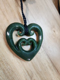 #2B Heart with Koru (60mm)