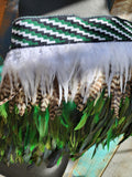 #A7 Green Kākahu ( Korowai ) - Quarter Length