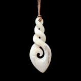 #W2 Pikorua (Twist) Whale Bone 80mm