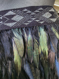 #A18 Kākahu (Korowai) - Black - Quarter Length (Small to Large)