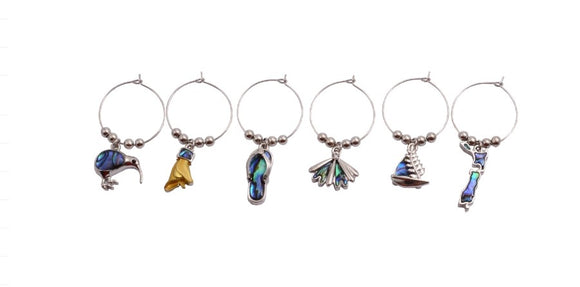 Kiwi Wine Glass Charms