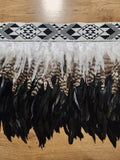 #A1 Black & White ( Korowai ) Quarter Length (Small to Large)