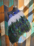 #H1 Korowai Adult Blue Green Half Length