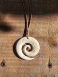 #W4 Koru Whale Bone Carving