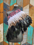 #A12 Kākahu (Korowai) - Black - Quarter Length (Small to Large)