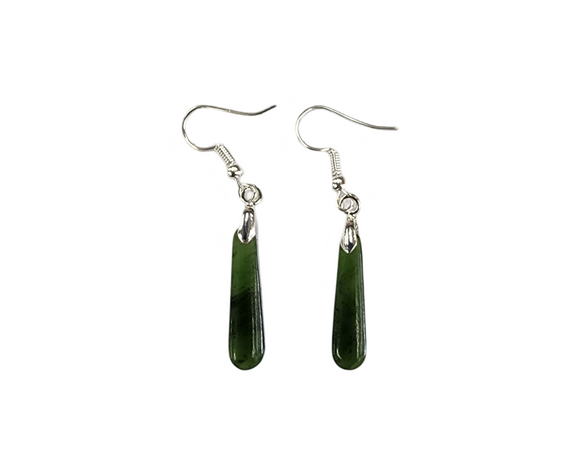 #23 Greenstone Earrings (25mm)