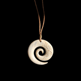 #W4 Koru Whale Bone Carving