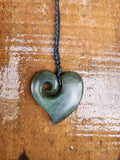 #B31 Manawa Koru Heart Pendant (50mm)