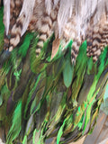 #A17 Green Kākahu ( Korowai ) - Half Length