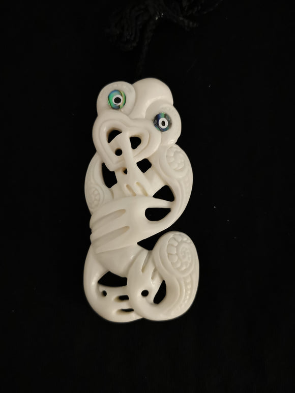 Medium Bone Carving Tiki #16