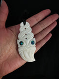 Medium Bone Carving Wheku/Pikorua #15