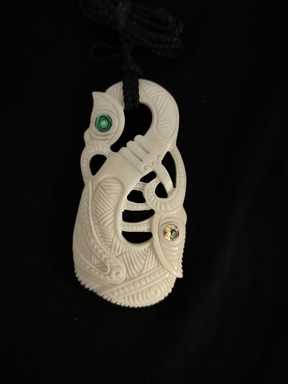 Medium Bone Carving Manaia #9