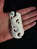 Medium Bone Carving Manaia #18