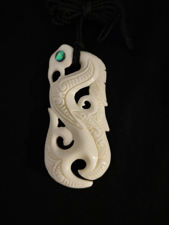 Medium Bone Carving Manaia #18