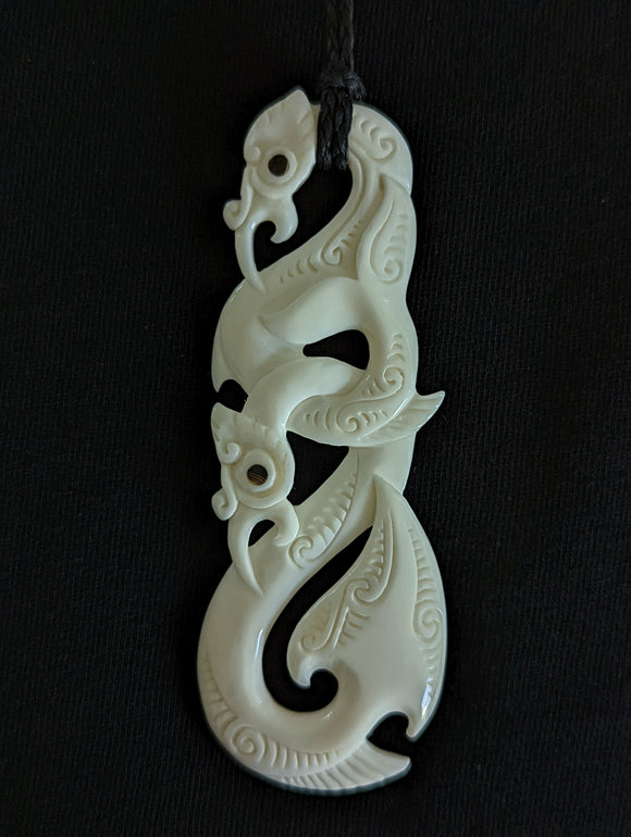 Medium Bone Carving Manaia #6