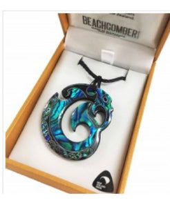 Paua Manaia Pendant #3