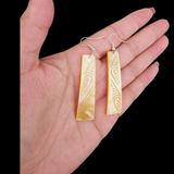 Mother of Pearl Earrings Rectangle