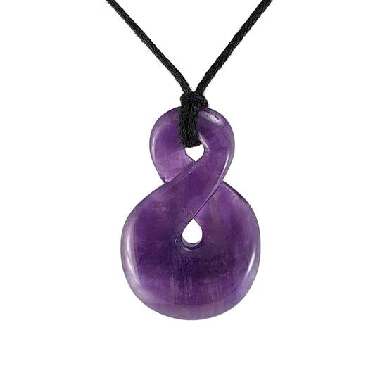 Pikorua Amethyst Twist Pendant #5